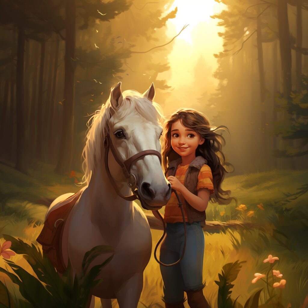Gute Nacht Geschichte - Die kleine Anna und ihr Pony Lilly
